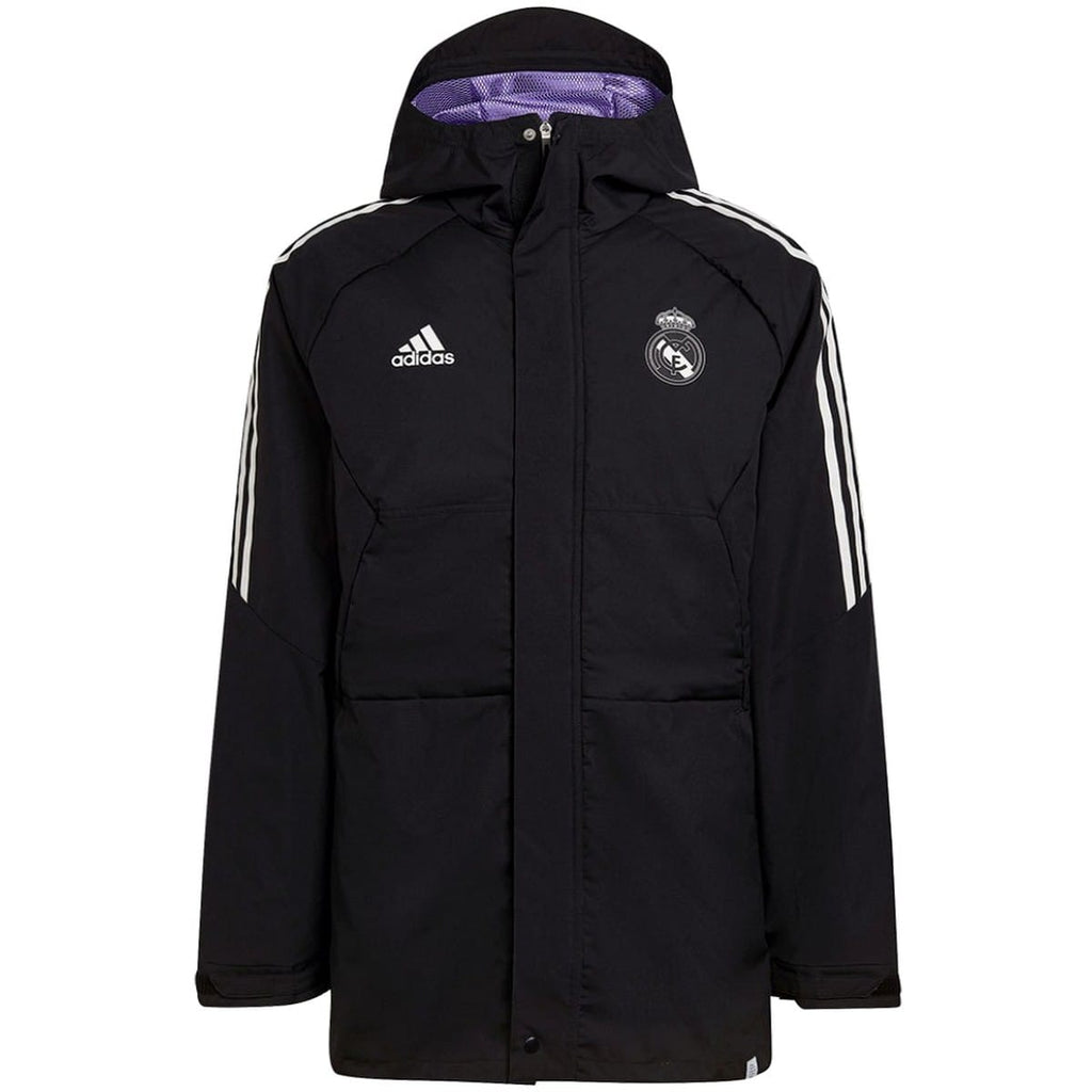Real Madrid winter training bench parka jacket 2022/23 - Adidas-0