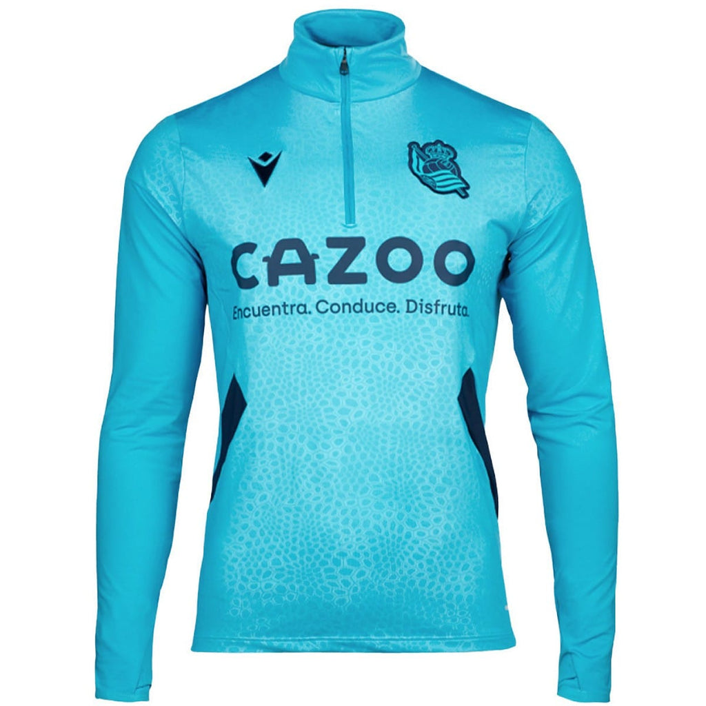 Real Sociedad soccer technical training tracksuit 2022/23 - Macron-3