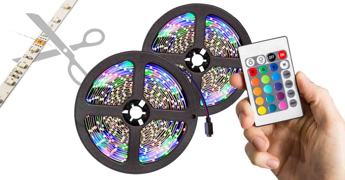 Striscia LED RGB5050 programmabile multicolore
