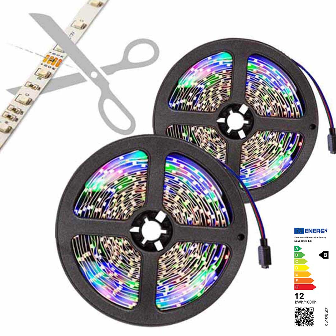 Striscia LED RGB5050 programmabile multicolore