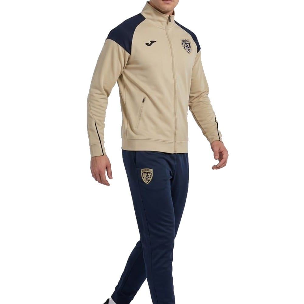 Romania gold/navy training presentation Soccer tracksuit 2026 - Joma-2