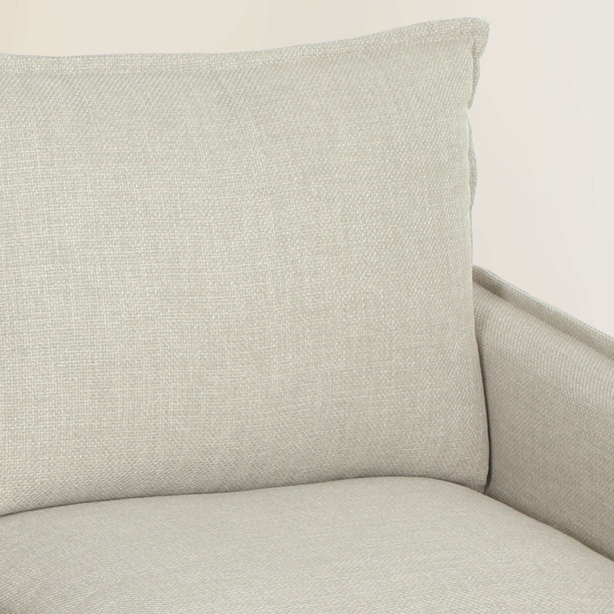 Canapé 3 places avec pouf de rangement, canapé d'angle modulable 212 cm, coussins à ressorts, tissu en lin, crème-8
