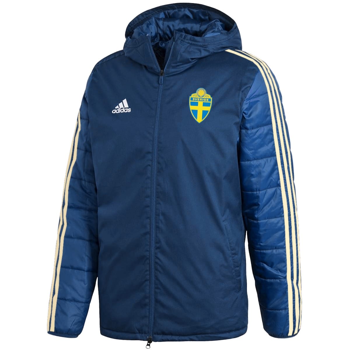 Sweden national team winter bench soccer jacket 2018/19 - Adidas-0