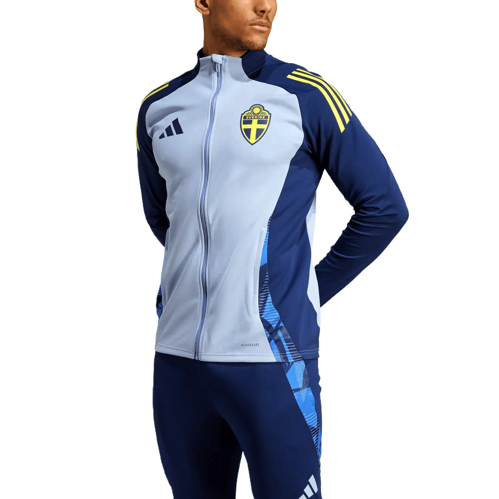 Sweden training bench soccer tracksuit 2024/25 - Adidas-1