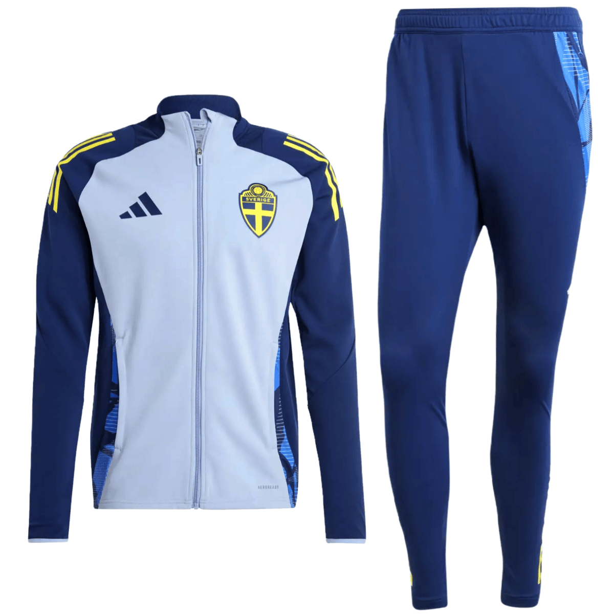 Sweden training bench soccer tracksuit 2024/25 - Adidas-0