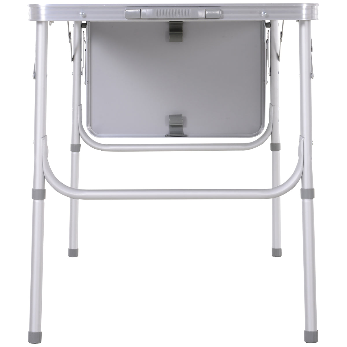 Table Pliante Table de Camping Table de Jardin avec rallonge Hauteur réglable Aluminium MDF Imitation Bambou-8