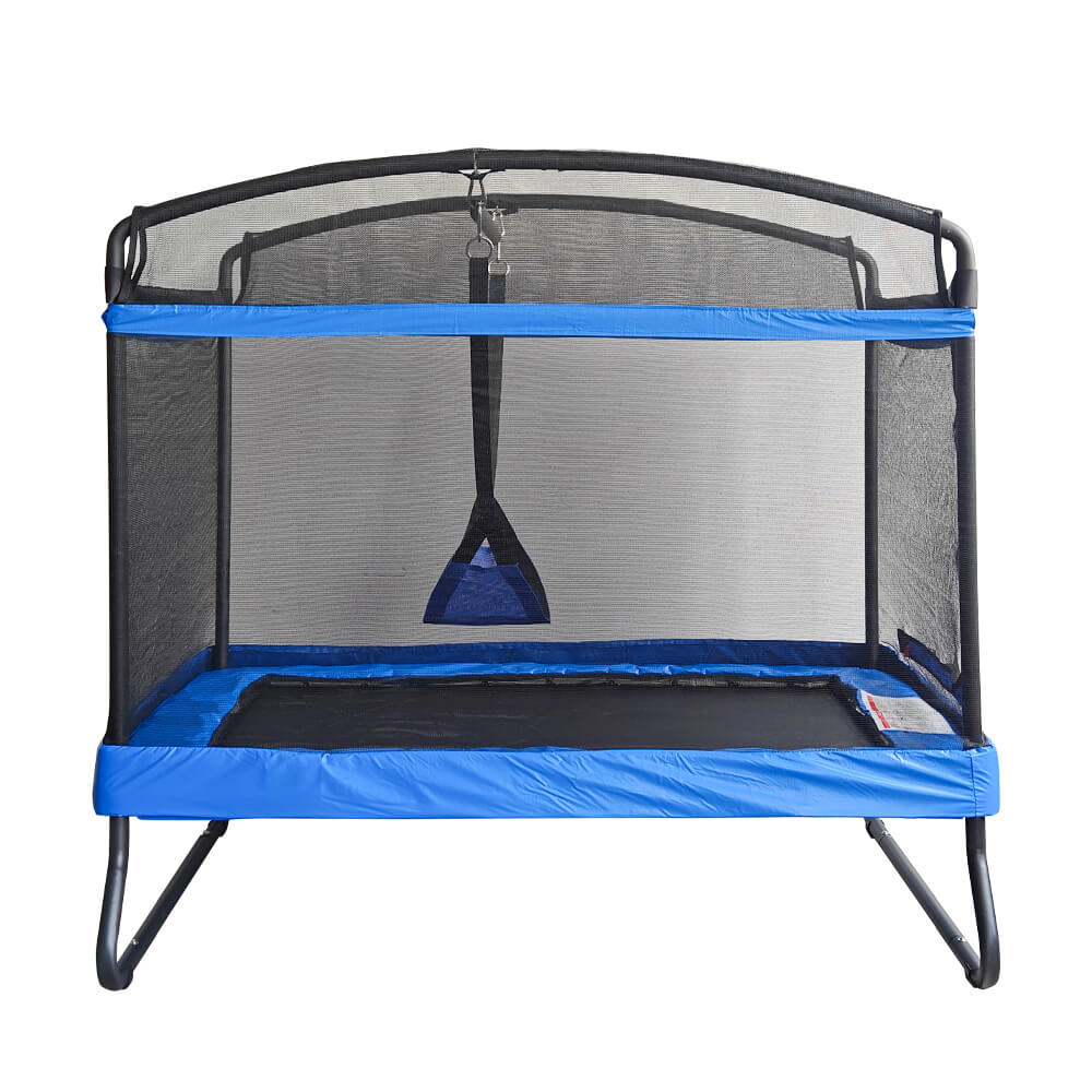 Trampolino per bambini con altalena e rete di protezione