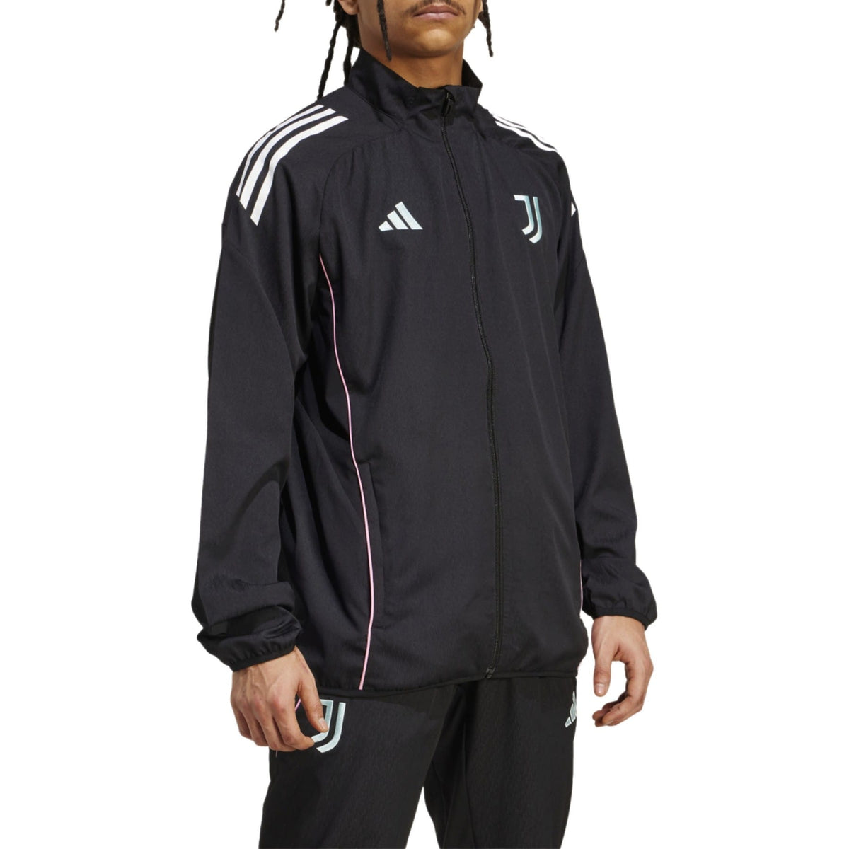 Juventus black training presentation soccer tracksuit 2025/26 - Adidas-0