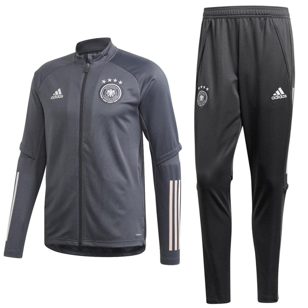 Germany national team grey training Soccer tracksuit 2020/21 - Adidas-0