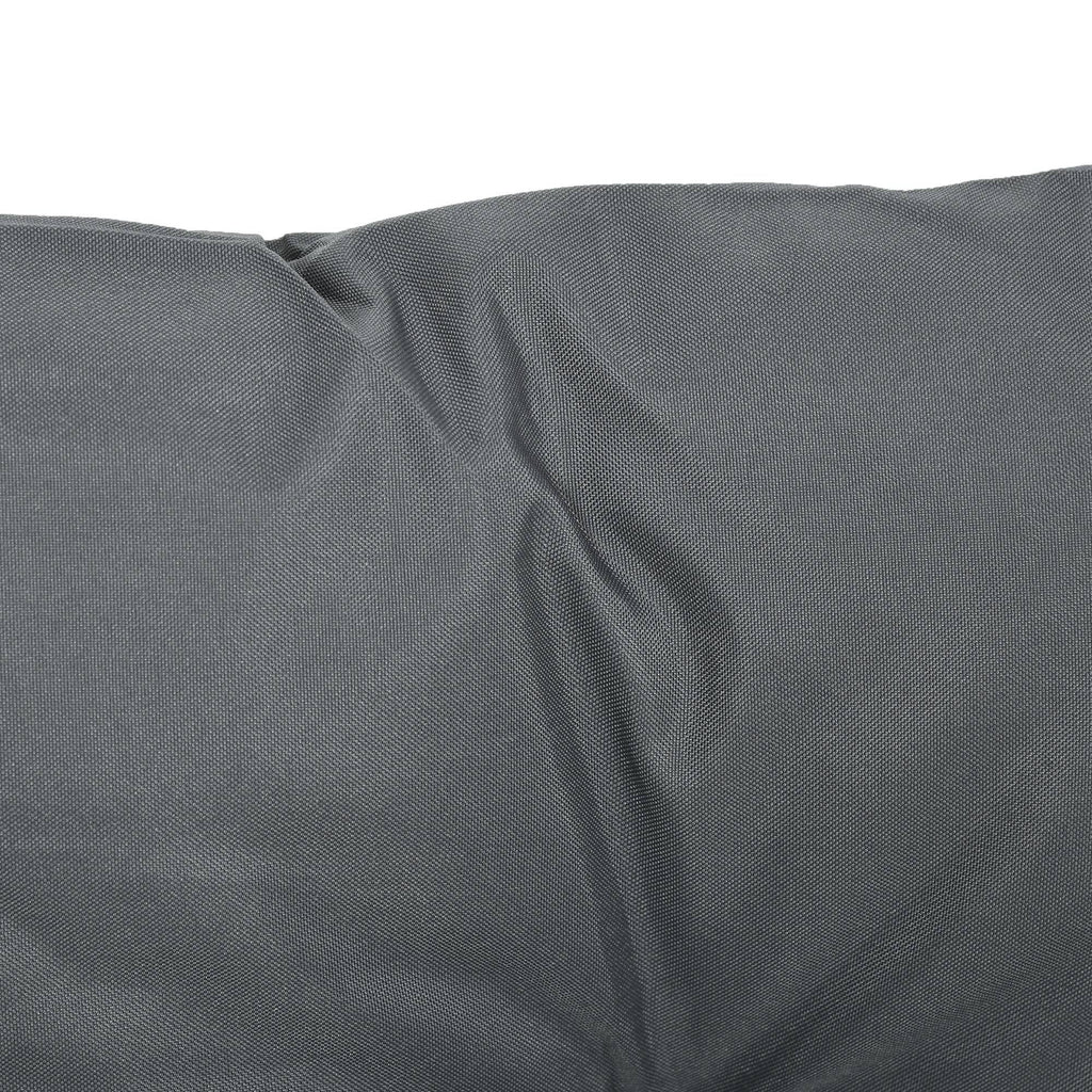 Lot de 2 coussins de chaise d'extérieur, galette de chaise avec attaches, coussins de jardin pour terrasse ou balcon, 98 x 50 x 8 cm, gris-7