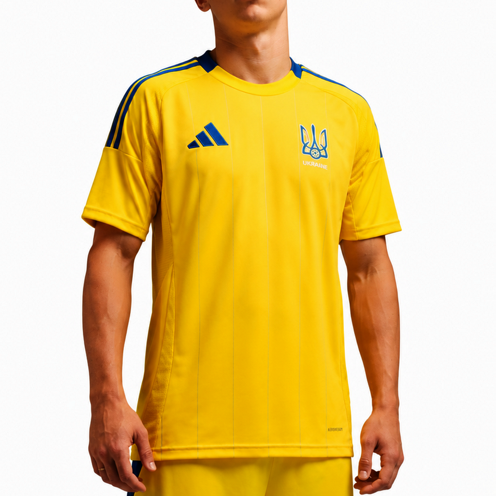 Ukraine national team Home soccer jersey 2025 - Adidas-0