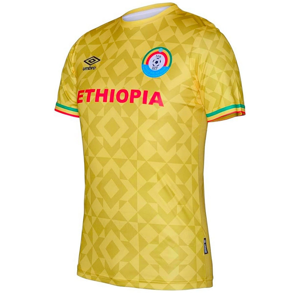 Ethiopia national team yellow Away soccer jersey 2021/22 - Umbro-0