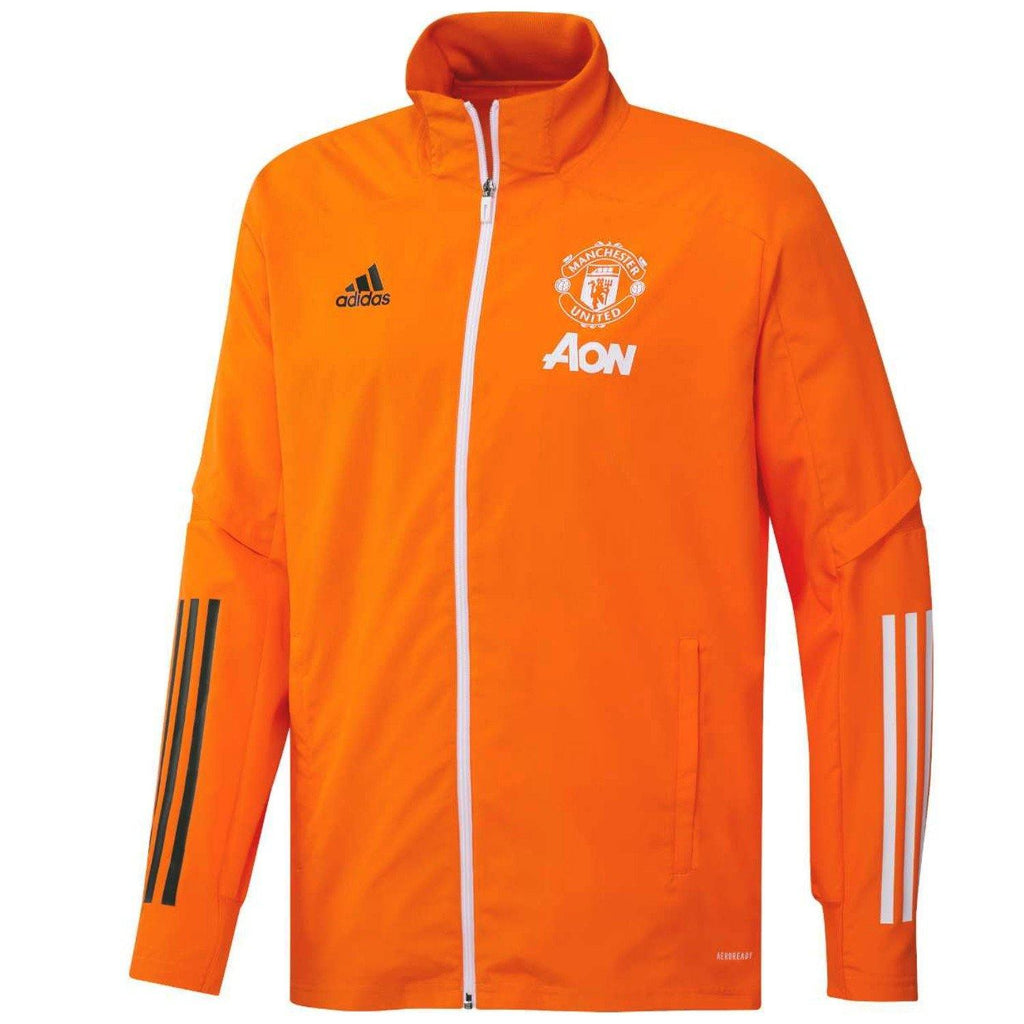 Manchester United orange presentation Soccer tracksuit 2021 - Adidas-2