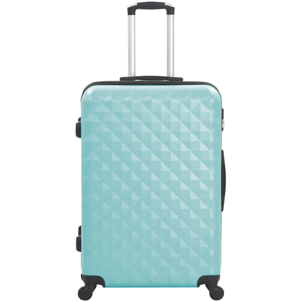 Set di valigie rigide verde menta con beauty case