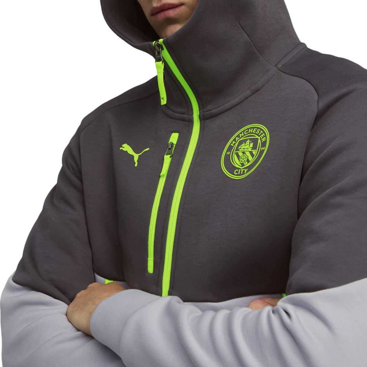 Manchester City Pumatech Fleece presentation tracksuit 2025/26 - Puma-3