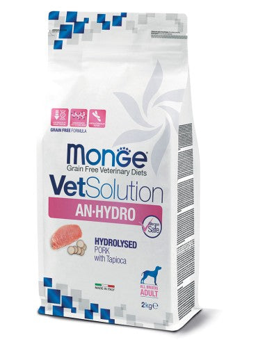 Monge VetSolution AN-Hydro – immagine illustrativa della confezione; formato venduto 9 kg