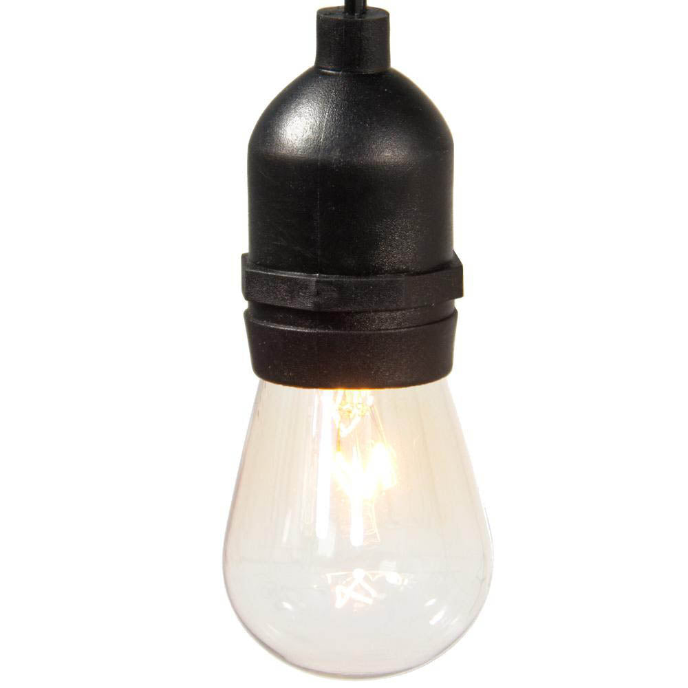 Catena luminosa da esterno – 15 lampadine LED E27, 14,6 m