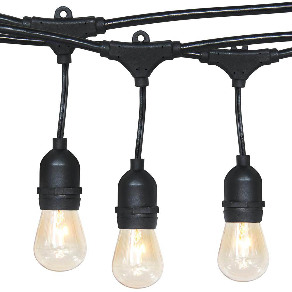 Catena luminosa da esterno – 15 lampadine LED E27, 14,6 m