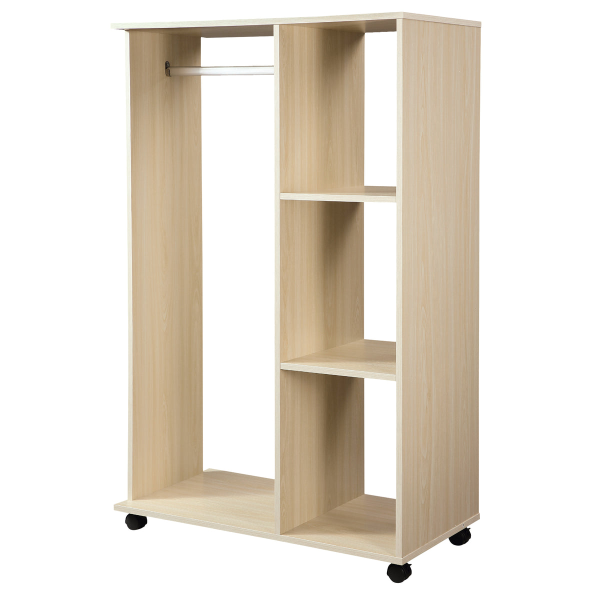 Armoire penderie Armoire de Rangement Mobile Panneaux de Particules Coloris chêne Clair-9
