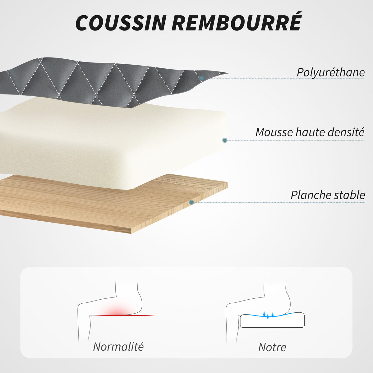 Fauteuil de bureau, chaise bureau ergonomique avec accoudoirs relevables, hauteur réglable, fonction de bascule, gris-4