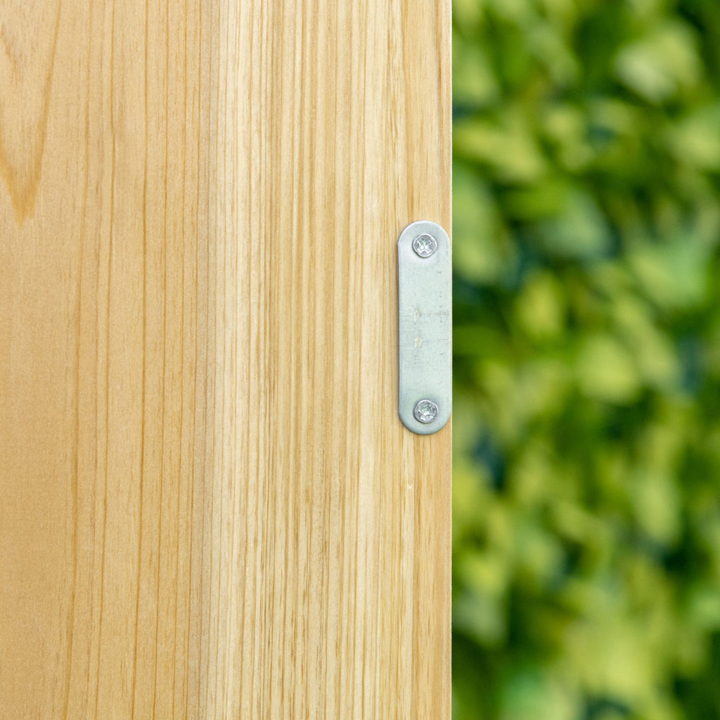 Armoire de jardin armoire de rangement de jardin plateau en métal galvanisé en bois massif 80 x 45 x 92 cm bois naturel-7